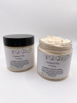 Whipped Foaming Sugar Scrub, Oatmeal Milk & Honey