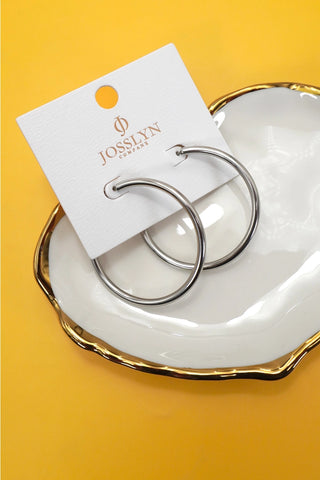 Silver Hoop Earrings